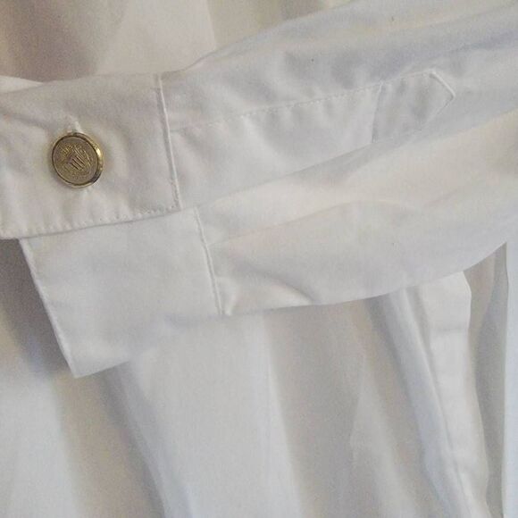 Vintage Sophisticates Pendleton White Button Fown Green Plaid Womens SZ 12 Gold - Picture 3 of 8